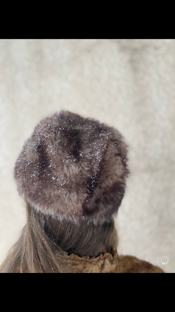 Vintage Sherpa Winter Hat Size 6 - image 1