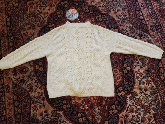 Vintage Express Tricot Handknit Sweater Size Small - image 4