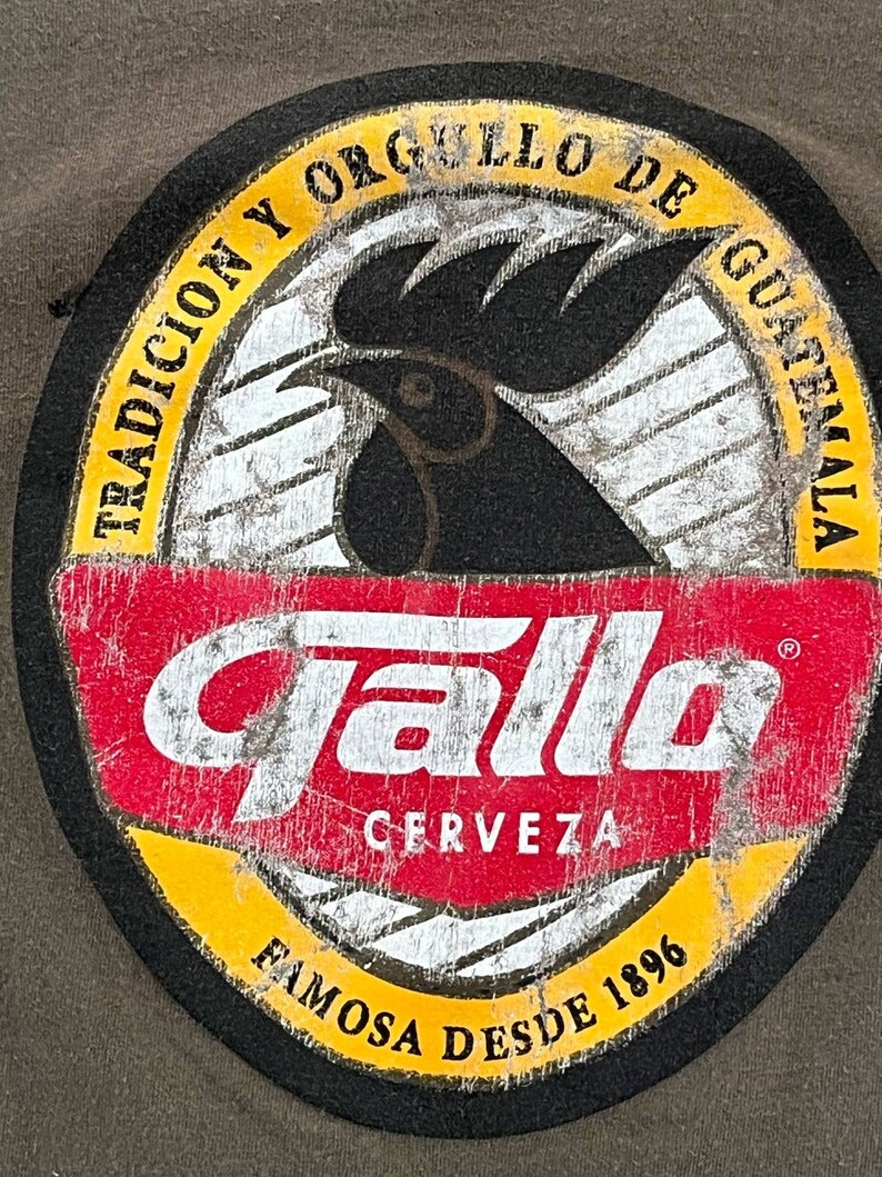 Gallo Cerveza Vintage Beer T Shirt Mexico Size L image 9