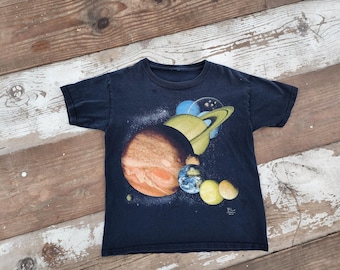 Vintage Kids Space Shirt Size M