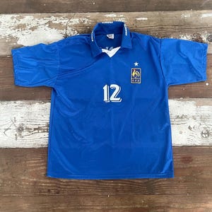Thierry Henry France FFF Jersey #12 Soccer Football World Sport Adult XL Patch