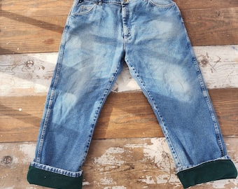 Vintage Fleece Lined Wrangler Jeans size 42x30
