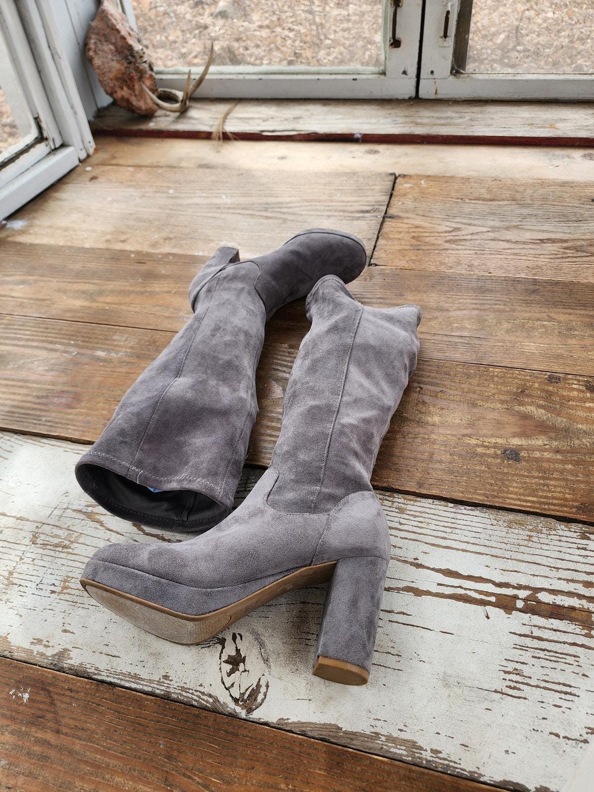 Alpaca Gray Wedge Ankle Boots Alpe Alpaca Black Leather Wedge