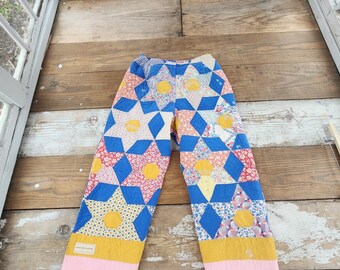 Vintage Blue Quilted Pants size L/XL