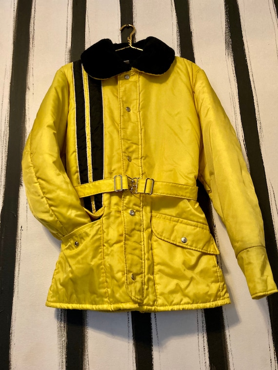 Vintage 70’s Ski Jacket with Clasps and Racer Stri