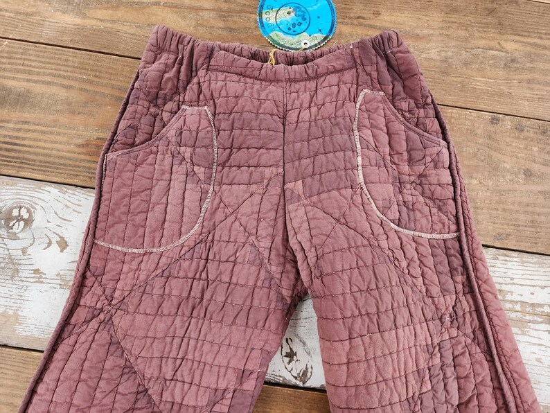 Vintage Brown Quilted Set size L/XL image 5