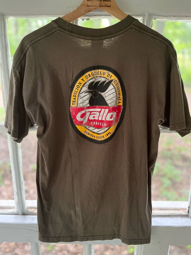 Gallo Cerveza Vintage Beer T Shirt Mexico Size L image 1