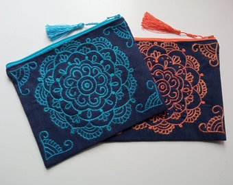 Embroidered pouch