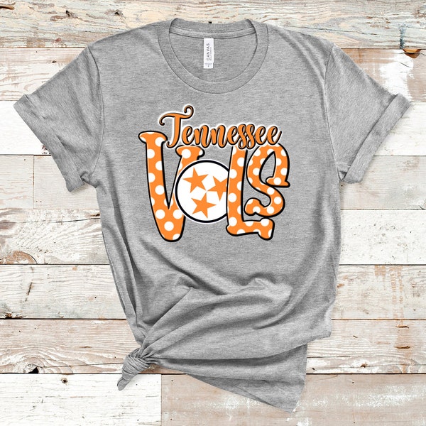 Tennesse Vols Unisex Shirt, Tennessee Volunteers, Orange and White, UT, Shirt for Her, Game Day Shirt