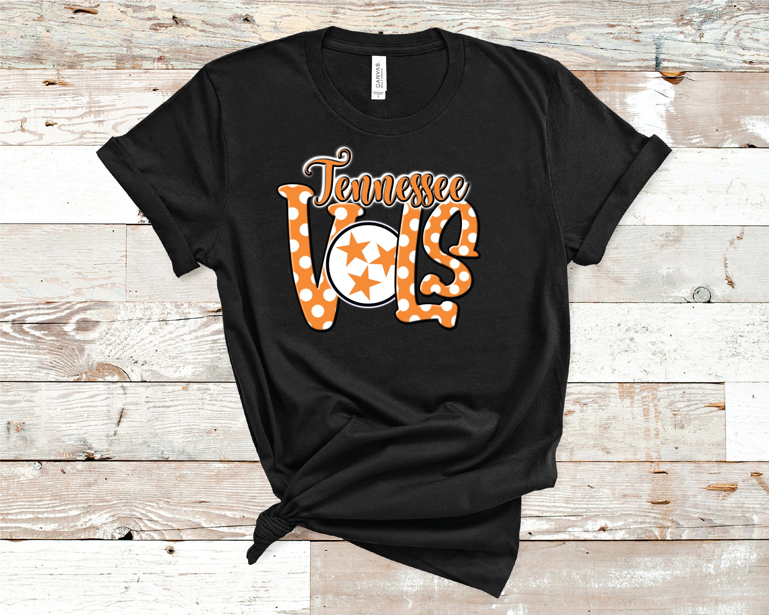 Women's Tennessee Football T-Shirt - Orange Team Name Graphic Tee, Heather Grey, Medium