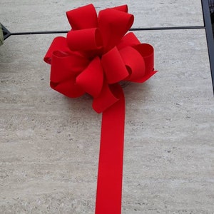 Wreath bow,   Red velvet  outdoor wreath bow, 12&quot; bow, Christmas bow, Winter bow,  lantern bow