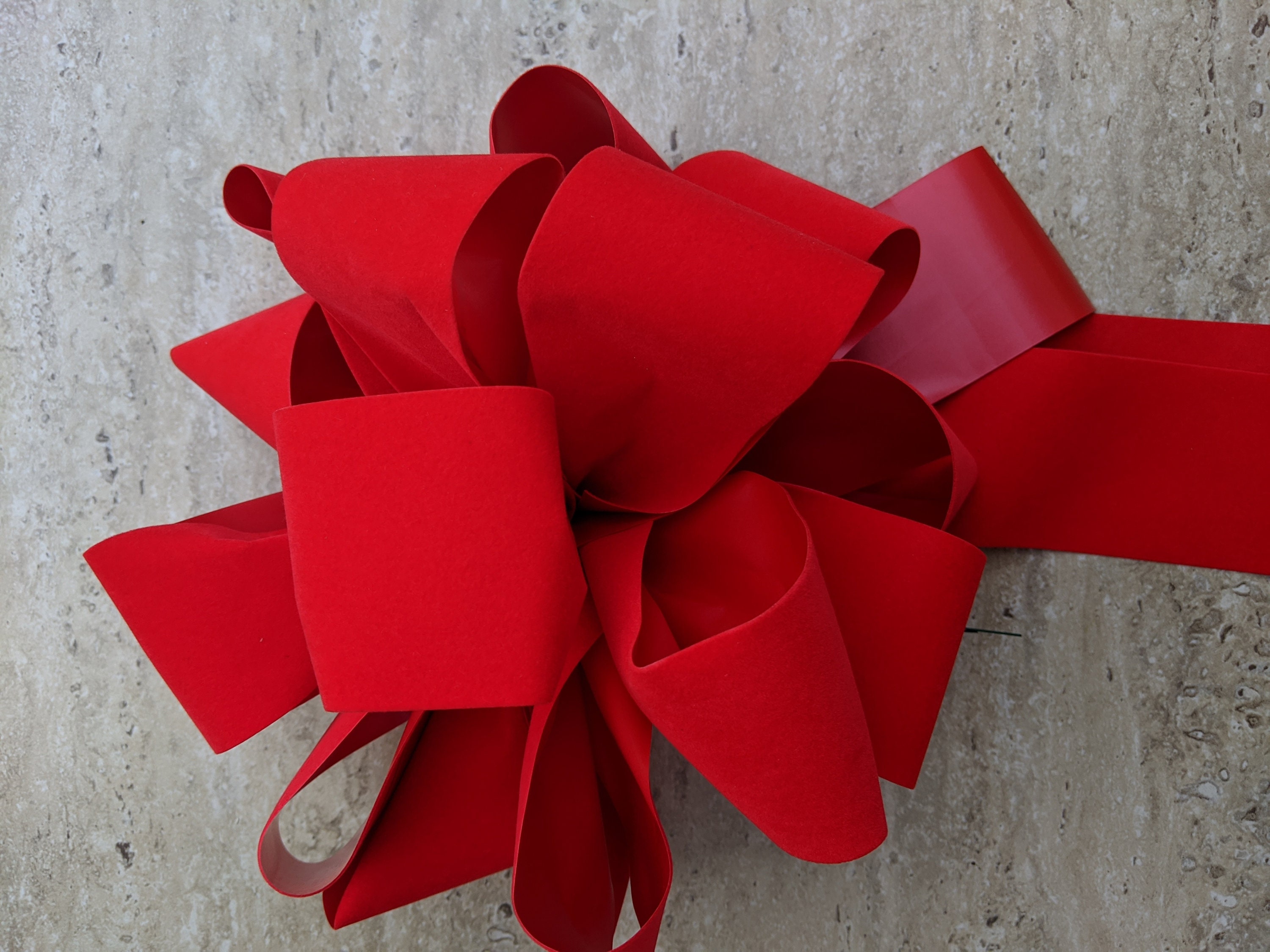 Two Wreath Bow , Red, Burgundy , or Holiday Red , Christmas Bows , Red