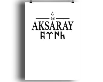 Aksaray 68 Göktürk Göktürkler - DIN A3 poster (portret)