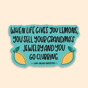 Parks and Rec Go Clubbing Vinyl Sticker