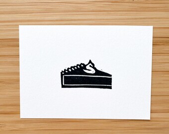 Pumpkin Pie Mini Linocut Print - 2.5"x3.5" print