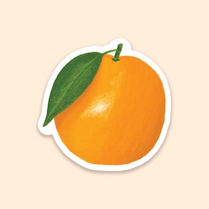 Orange Vinyl Sticker