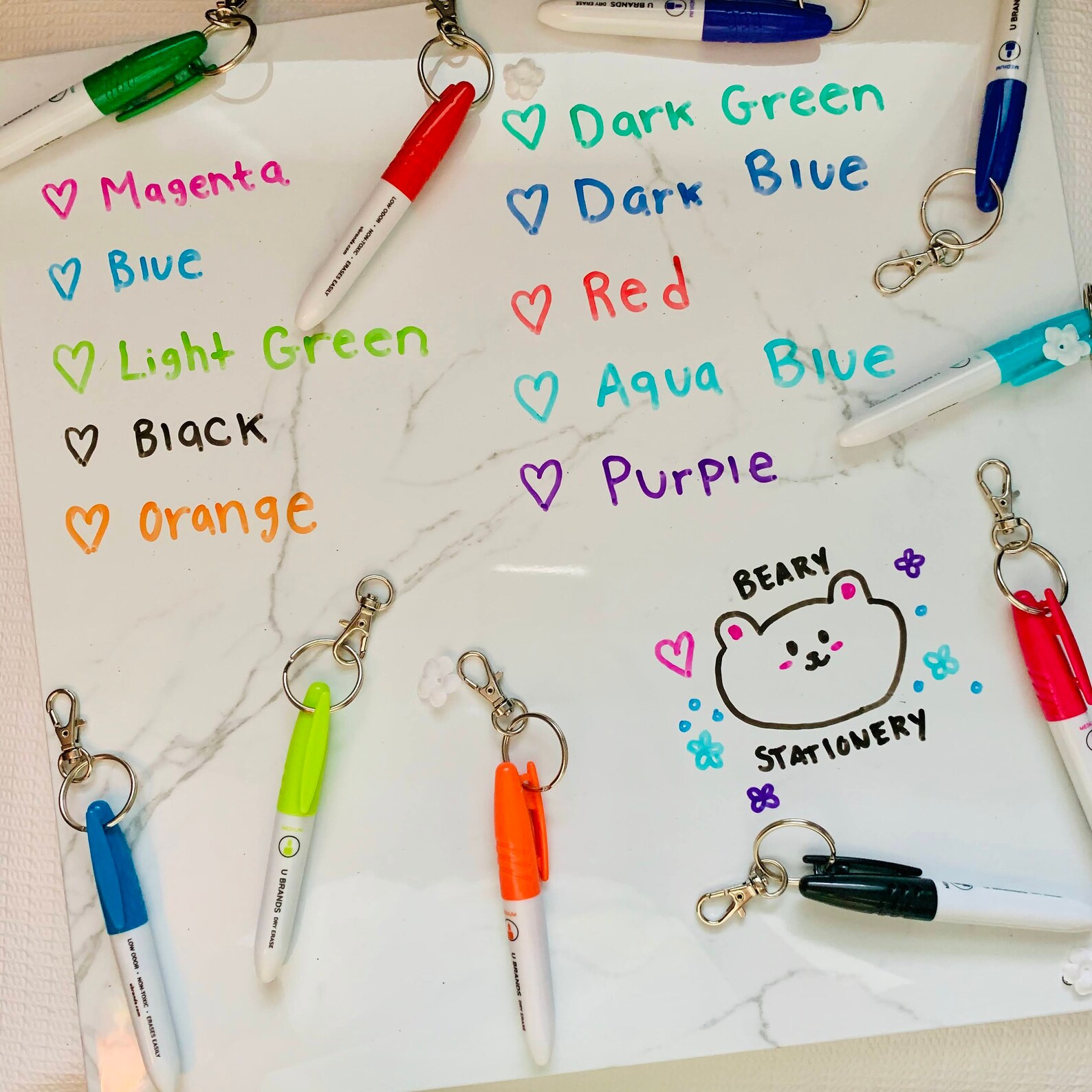 Mini Dry Erase Marker Badge Clip Badge Reel Accessory Mini Etsy