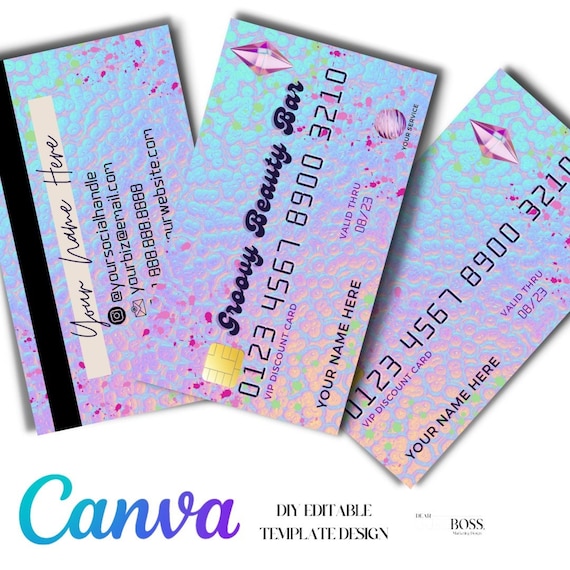 DIY HOLOGRAM Splatter Credit Card Business Cards, 3D Credit Card Business Card Template, Holographic Lash Hair Makeup Business Card Canva - Etsy DIY HOLOGRAM Splatter Credit Card Business Cards, 3D Credit Card Business Card Template, Holographic Lash Hair Makeup Business Card Canva - Etsy
