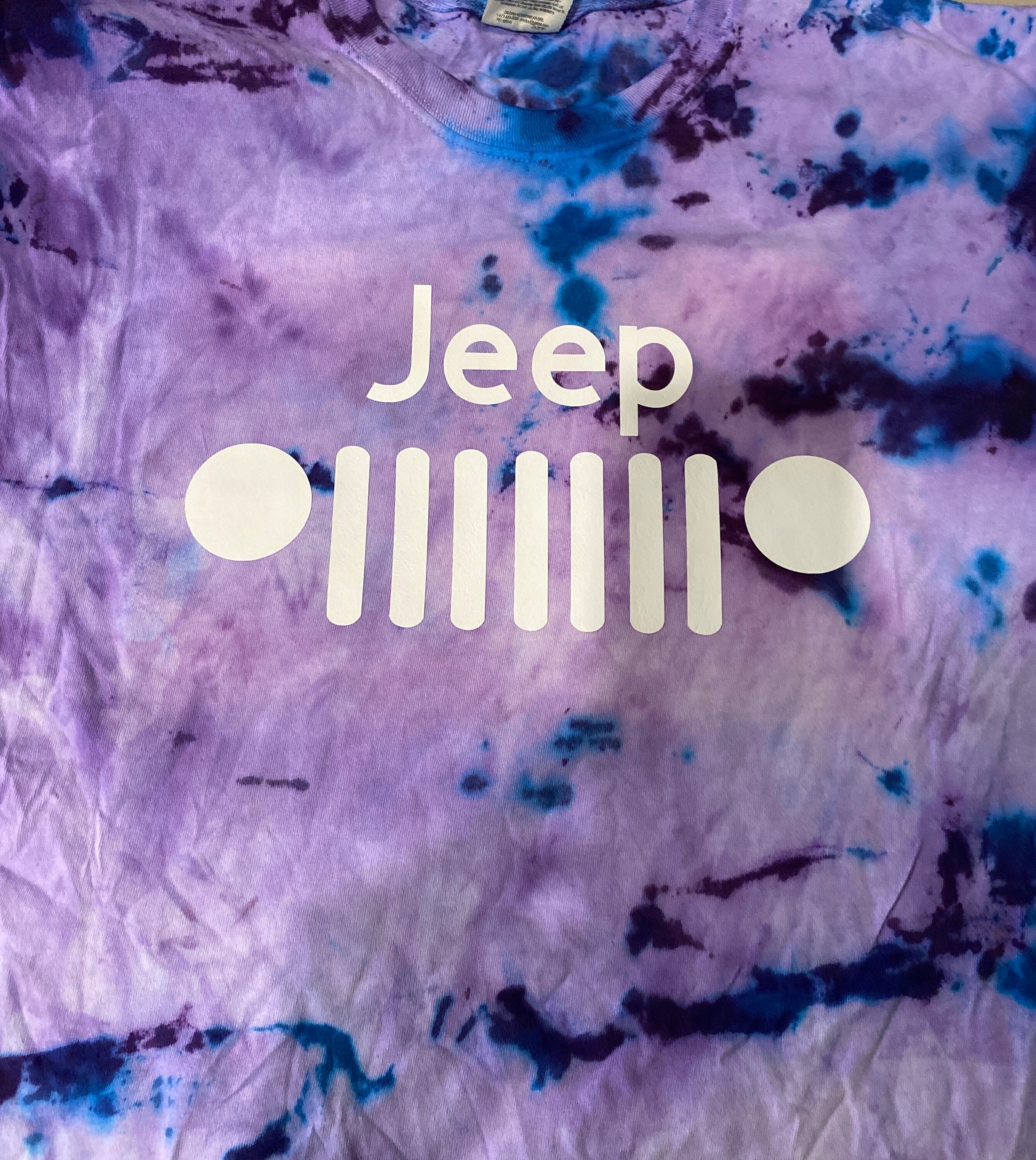 Jeep Tie Dye Handmade Graphic Tees. Etsy