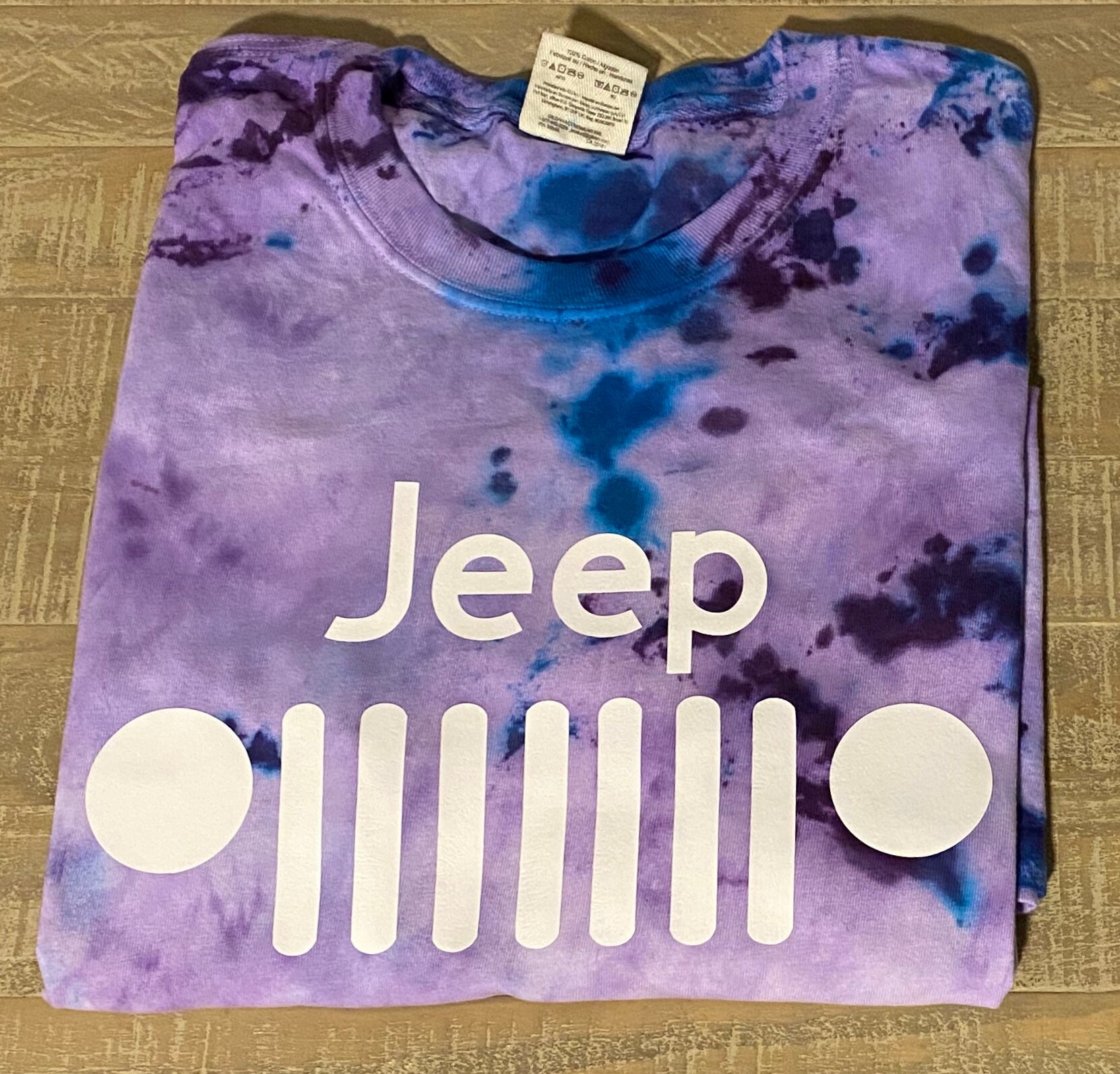 Jeep Tie Dye Handmade Graphic Tees. Etsy