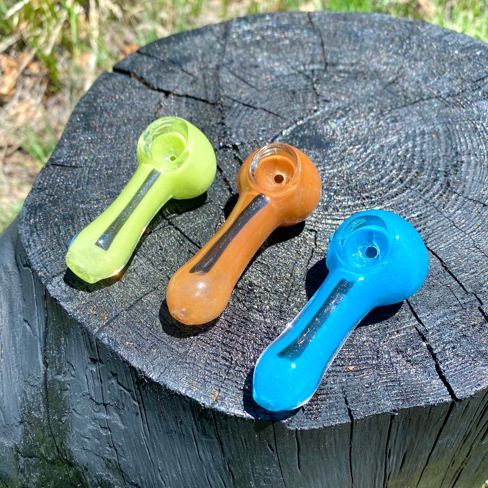 Mini Fruit Hand Pipe Travel Glass Pipe Colorful Smoking Bowl Etsy