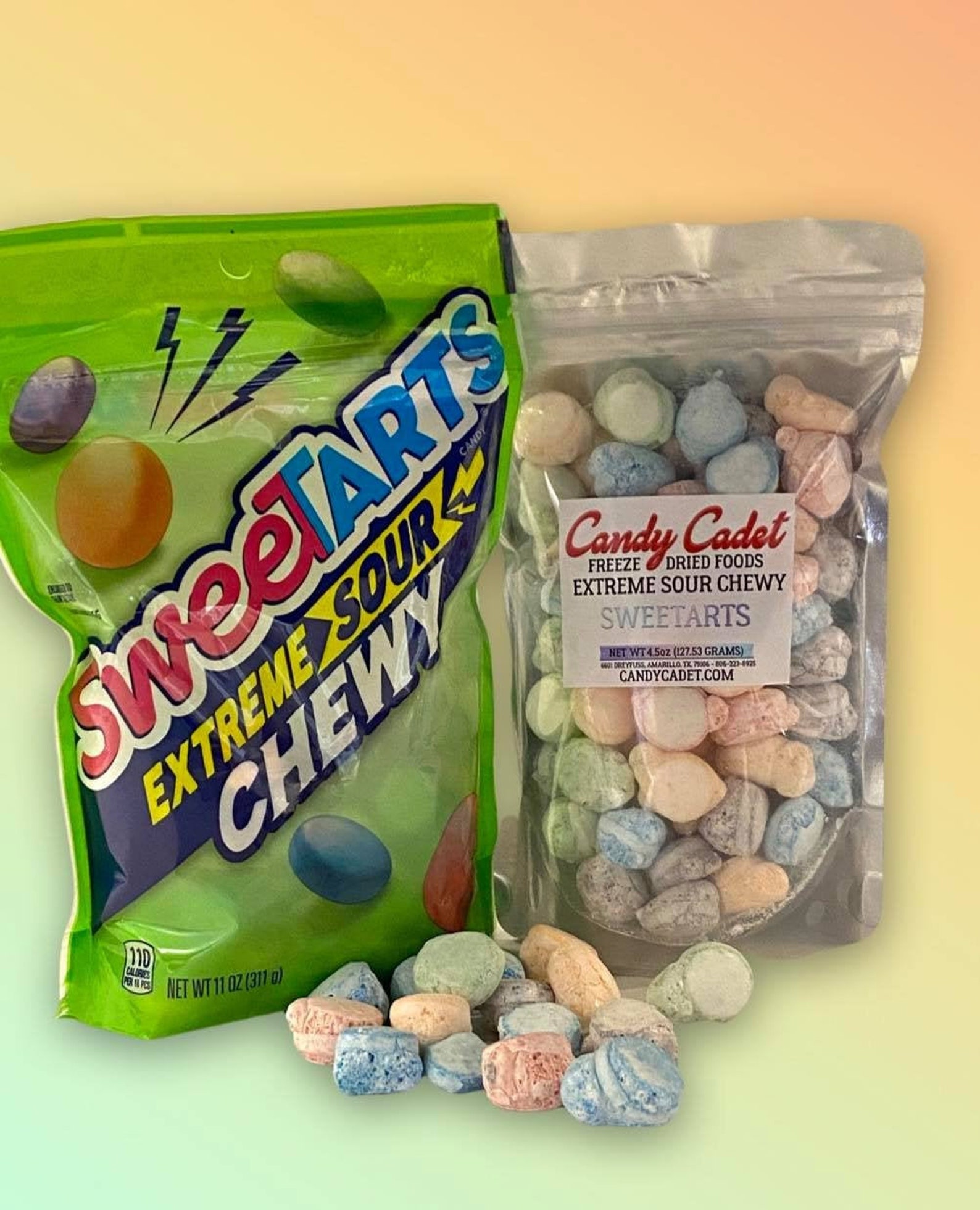 Freeze Dried Extreme Sour Chewy Sweetarts Etsy