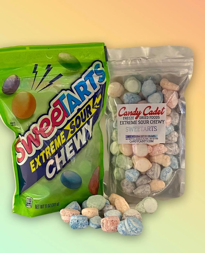 Freeze Dried Extreme Sour Chewy Sweetarts Etsy