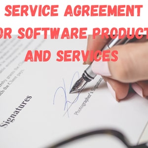 Software developer agreement/  Services Agreement / Instant Download