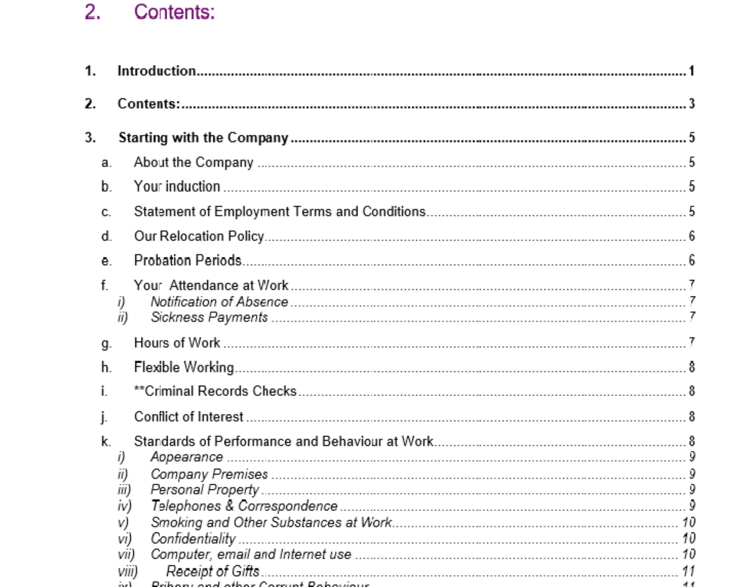 Easy to Edit Employee Handbook / Manual /staff Handbook /small Business