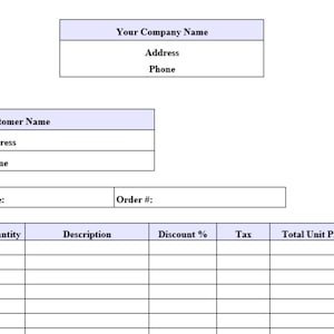 Customer Invoice/ Contractor sales Invoice Receipt Form/ Handyman Invoice Template/Invoice Template/ Construction Invoice Receipt Template