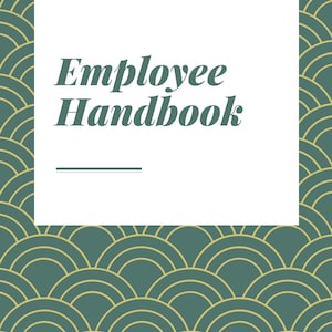 Easy to Edit Employee Handbook / Manual /Staff Handbook /Small Business  Employment Handbook Template