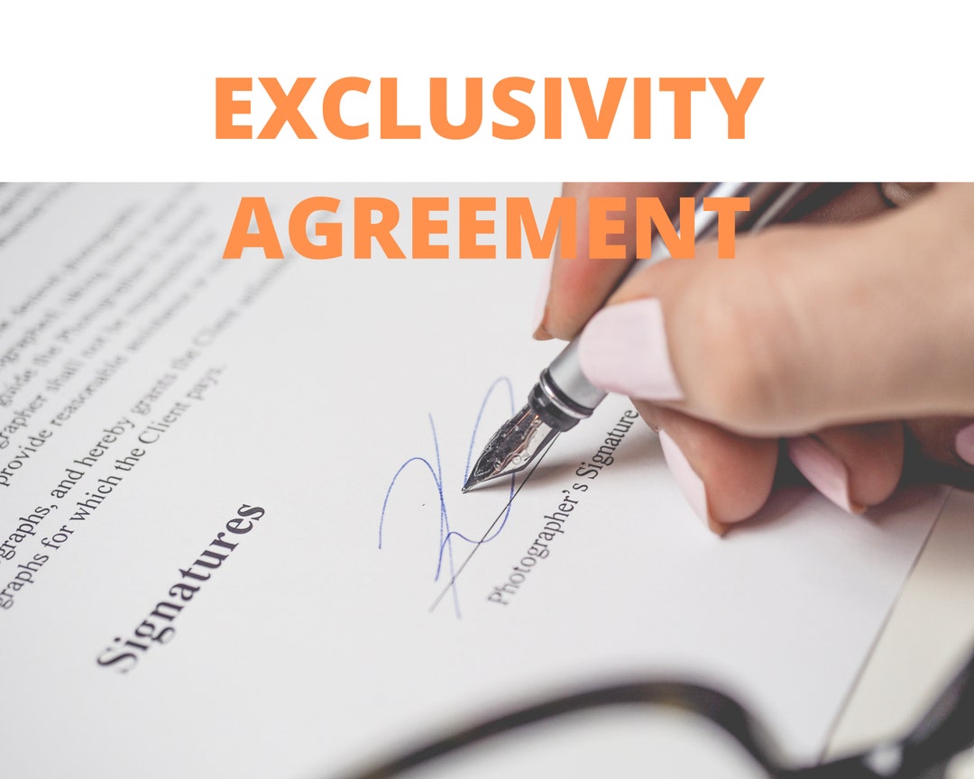 Exclusivity and Lock Out Agreement Instant Download Etsy
