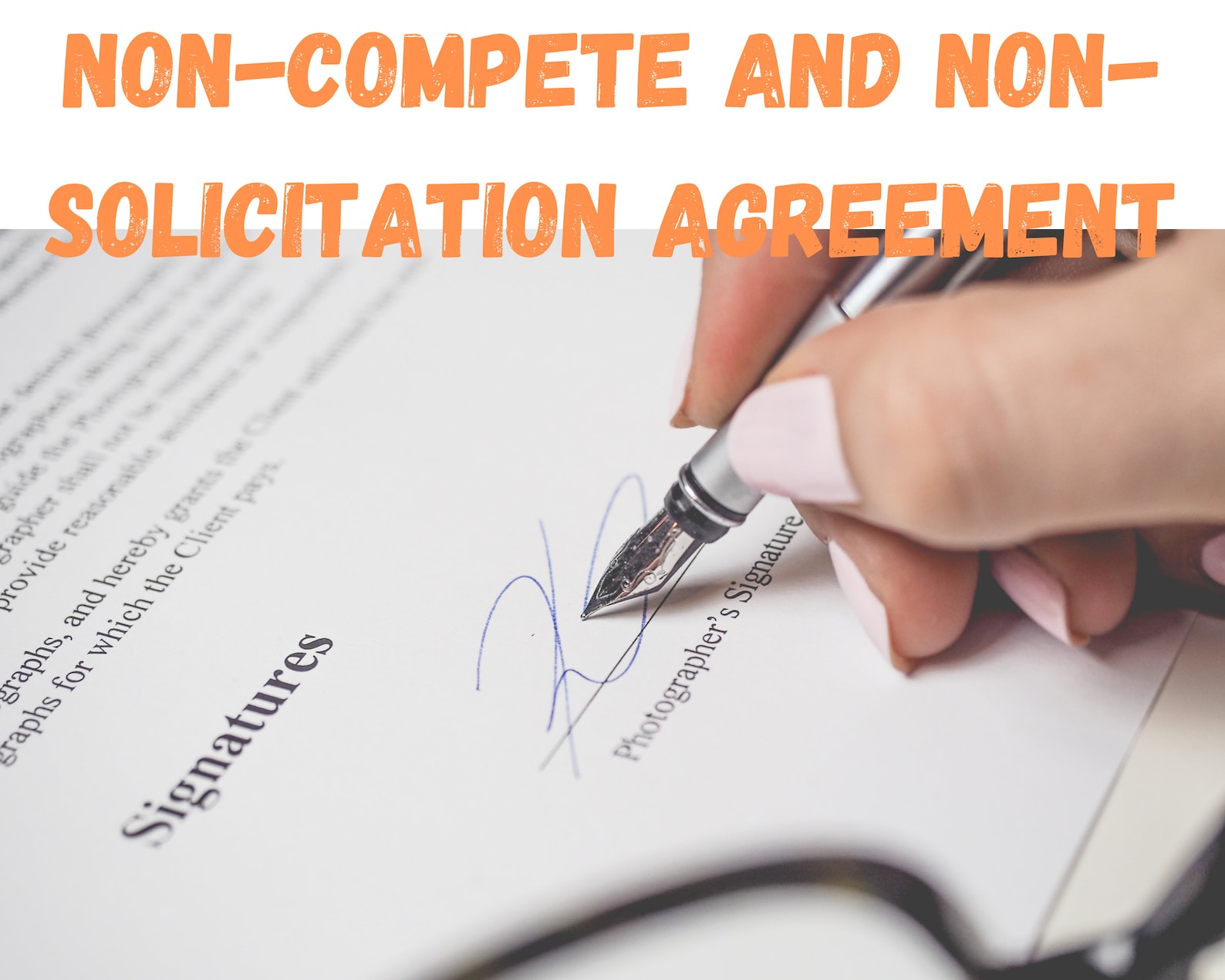 Non compete And Non Solicitation Agreement For Employment Contract Is
