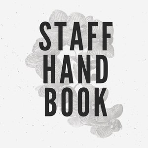 Easy to Edit Employee Handbook / Manual /Staff Handbook /Small Business Employment Handbook Template
