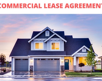 Commercial Business Lease Agreement/ Editable Rental Agreement/ Simple Lease Contract/ Rental Forms/ Landlord Forms/ Rental Contract