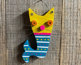 If Cats Ruled the Sea Folk Art Sculpture