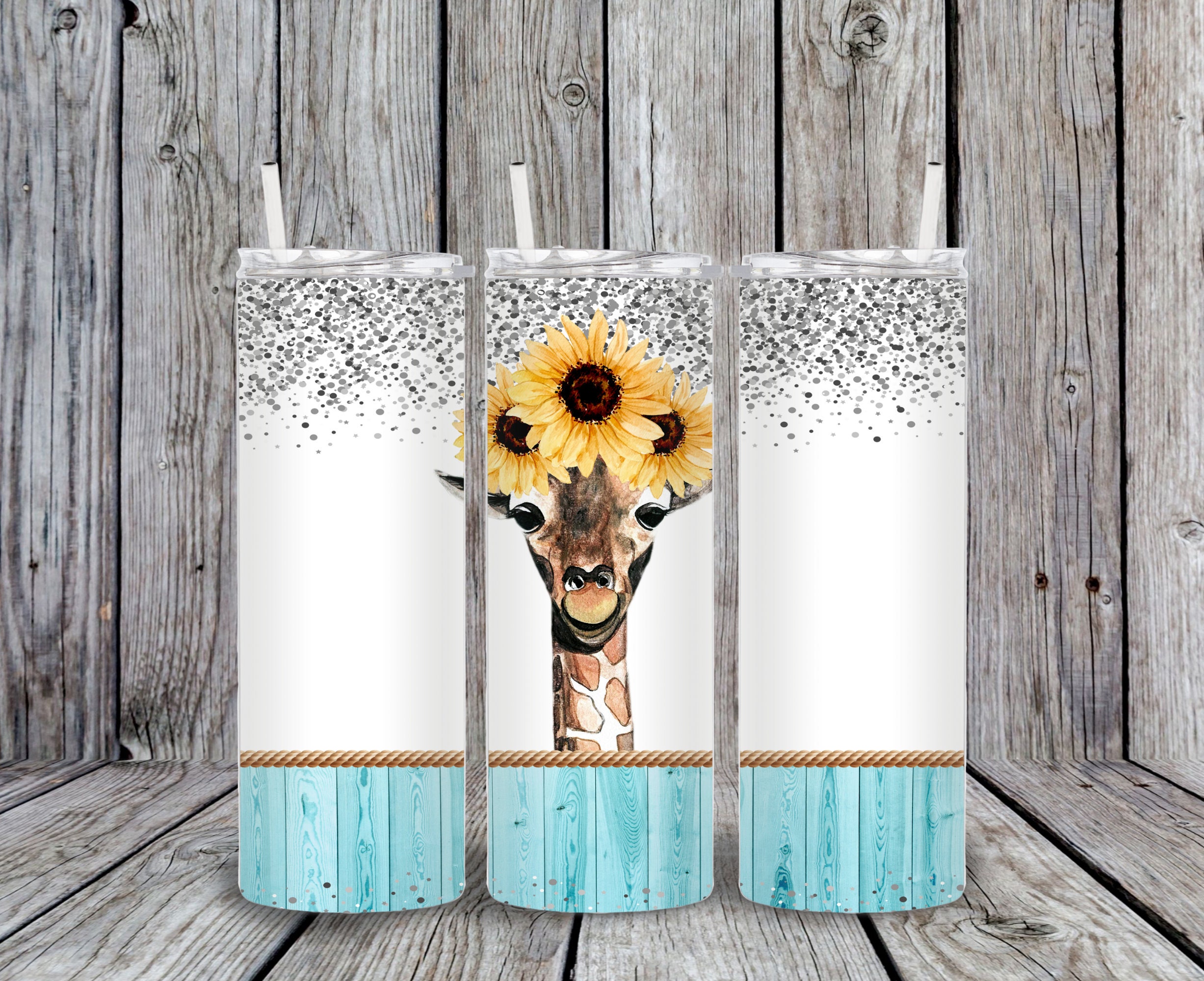 Giraffe with Sunglasses 20 oz Skinny Sublimation Tumbler – KTBug