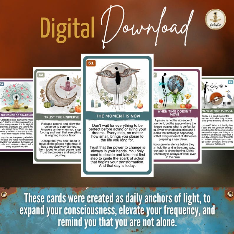 Light Codes Oracle | Printable Spiritual Cards PDF | Daily Guidance ...