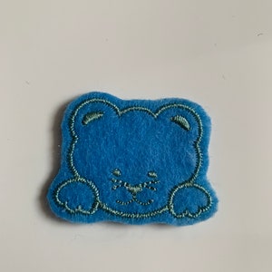 Cute Little Teddy Bear, Iron On Patch.