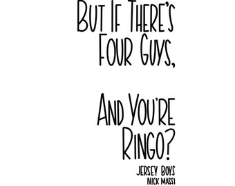 Jersey Boys Quote Etsy