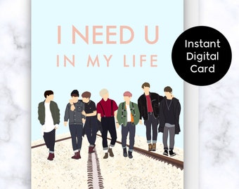 Bts I Need U Etsy