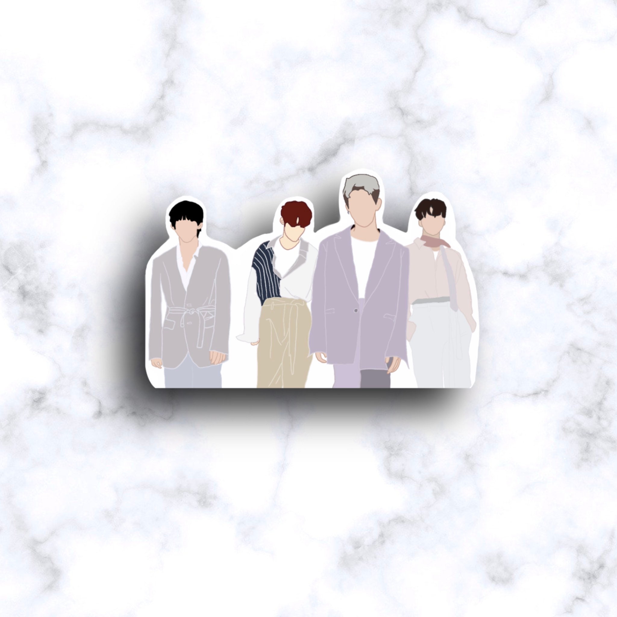 The Rose KPop Stickers Black Rose Woosung Dojoon | Etsy
