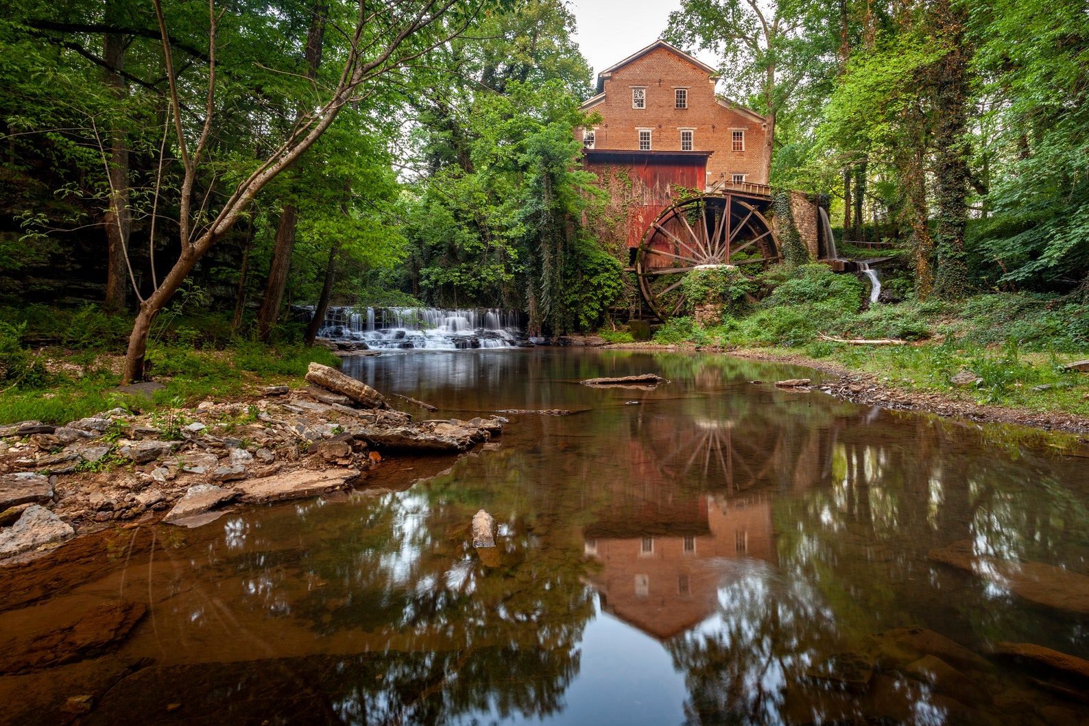 The Water Powered Falls Mill on Factory Creek in Belvidere Etsy