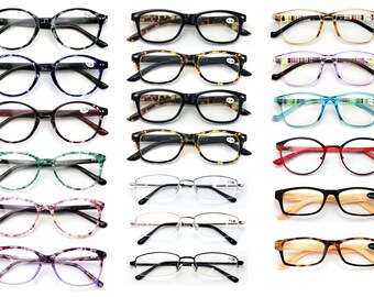 NEW 10 Pairs of Closeout Reading Glasses - Your Choice in Power and Gender -Bulk