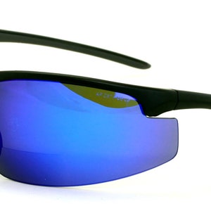 Bifocal High Performance Protective Safety Glasses Blue Mirror Tint Bifocal - Reader - Sunglasses