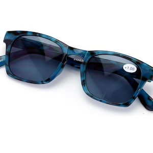 Women Sunglasses Reader - Full Lens Reading Glasses Leopard Print - UV Protection