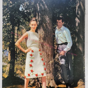 Vintage 1960s Rosy Skirt and Blouse Knitting Pattern