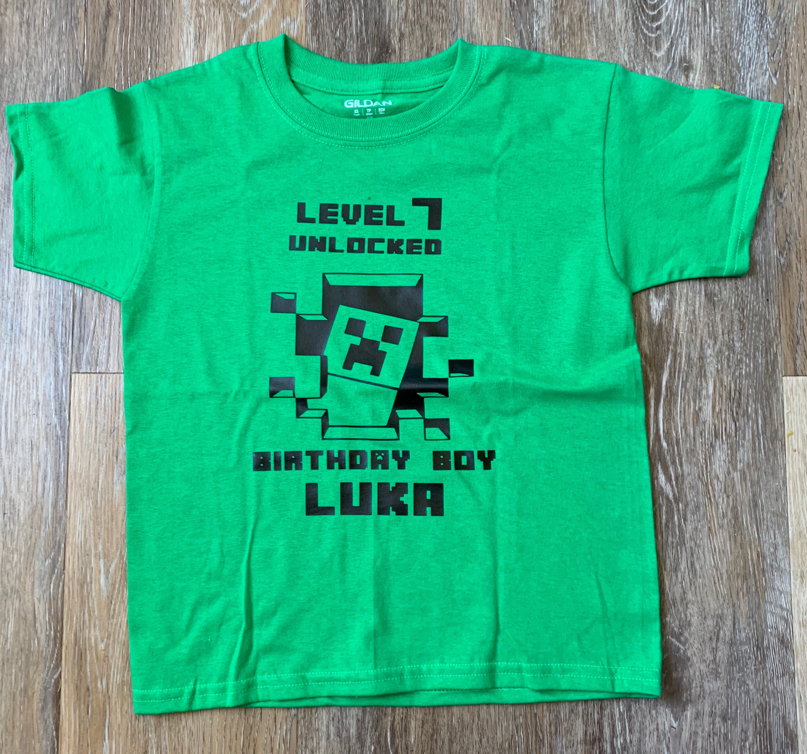 Minecraft Birthday shirt Etsy