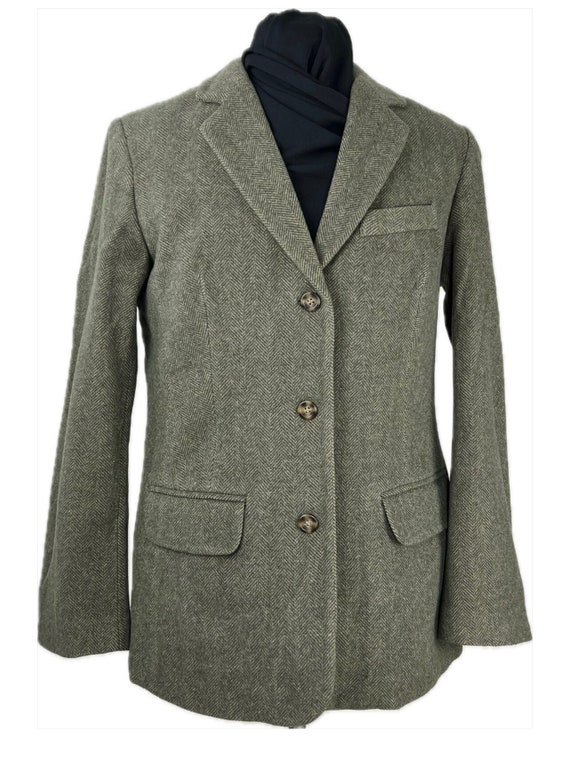 L.L. Bean Wool Cashmere Blazer Coat 12R Misses