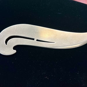 Letter Opener Swoosh from 1980s Vintage Handcrafted